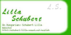 lilla schubert business card